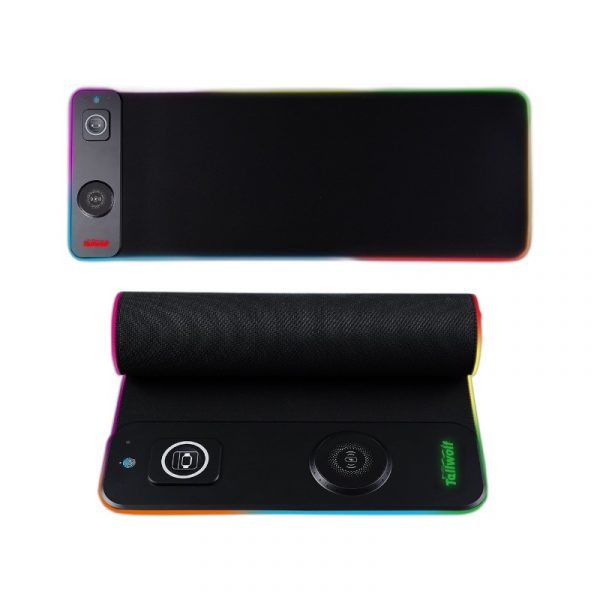 3-in-1 Magnetic Wireless Charging Luminous Mouse Pad Desk Mat – Bild 5