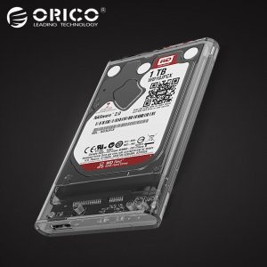 ORICO 2.5-Inch USB 3.0 SATA III HDD/SSD Enclosure with UASP Support, Tool-Free Design