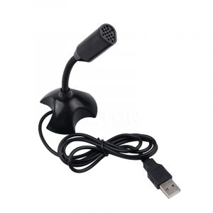 Kebidu Adjustable USB Laptop Microphone Stand with Holder for Desktop PC Studio Recording