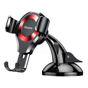 Baseus Automatic Clamping Car Phone Holder with Suction Mount – Compatible with iPhone X/8/8 Plus, Samsung S8, Xiaomi, and LG