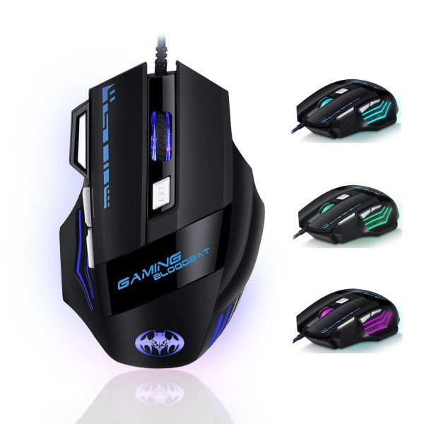 8-Button USB Wired Optical Gaming Mouse with Breathing LED Illumination and Rapid-Fire Button – Bild 7
