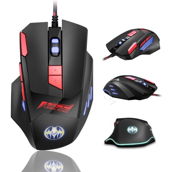 8-Button USB Wired Optical Gaming Mouse with Breathing LED Illumination and Rapid-Fire Button – Bild 6