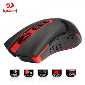 Redragon M692 Blade Wireless 9-Button Programmable Gaming Mouse with 4800 DPI Optical Sensor