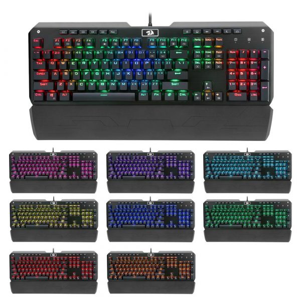 Redragon K555RGB Ergonomic Wired Mechanical Gaming Keyboard with RGB LED Backlighting and Full Anti-Ghosting – Bild 2