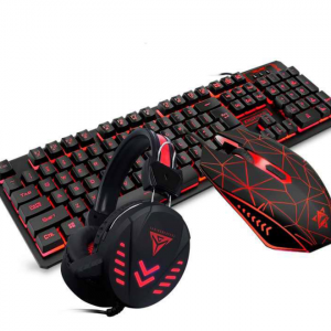 VX7 Waterproof LED Gaming Combo: Illuminated Keyboard, Mouse, and Headset Set