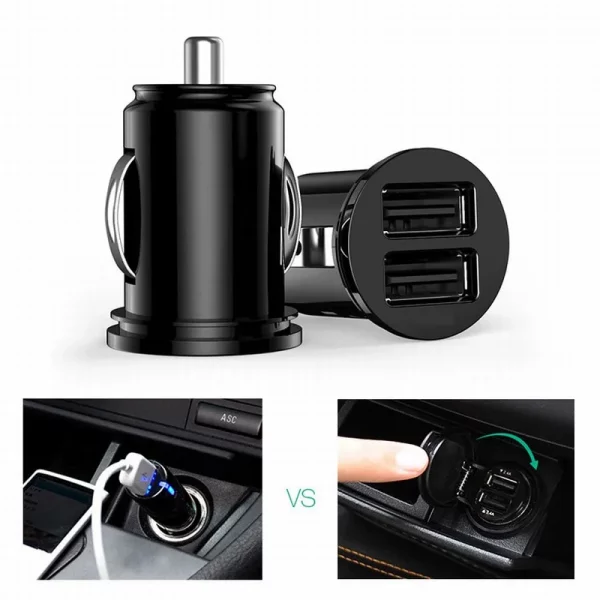 Car Truck Dual 2 Port USB Mini Charger Adapter 12V Power – Bild 4