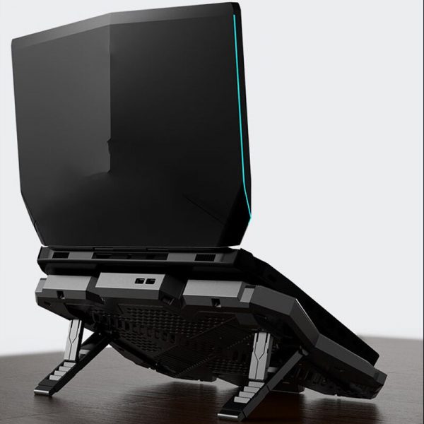 6-Fan RGB Gaming Laptop Cooling Pad with Dual USB Ports and Adjustable Stand for 12-17 Inch Notebooks – Bild 6