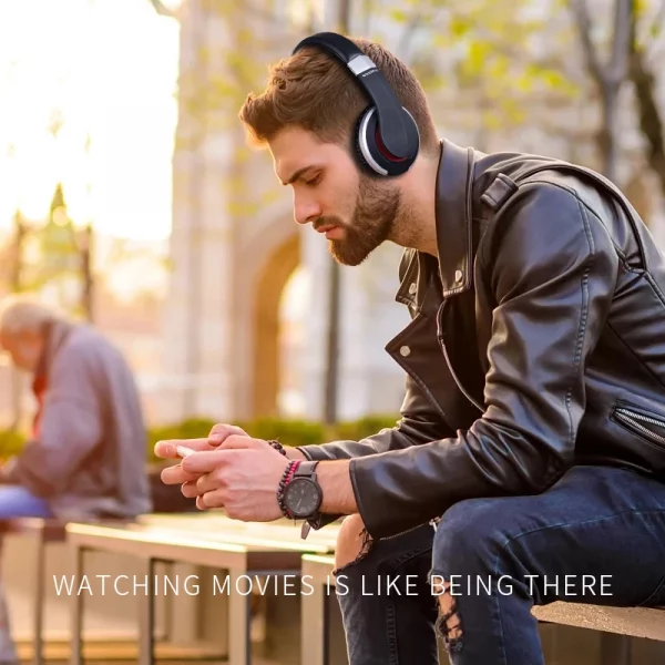 MH7 Foldable Wireless Bluetooth Stereo Gaming Headset with Built-in Microphone and TF Card Support for iPad and Mobile Devices – Bild 2