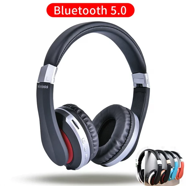 MH7 Foldable Wireless Bluetooth Stereo Gaming Headset with Built-in Microphone and TF Card Support for iPad and Mobile Devices