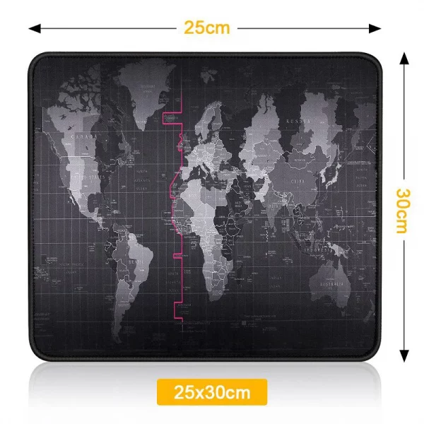 Extra-Large RGB LED Gaming Mouse Pad with World Map Design, Waterproof Surface, Non-Slip Rubber Base, and Extended Desk Mat for PC and Laptop Gamers – Bild 7