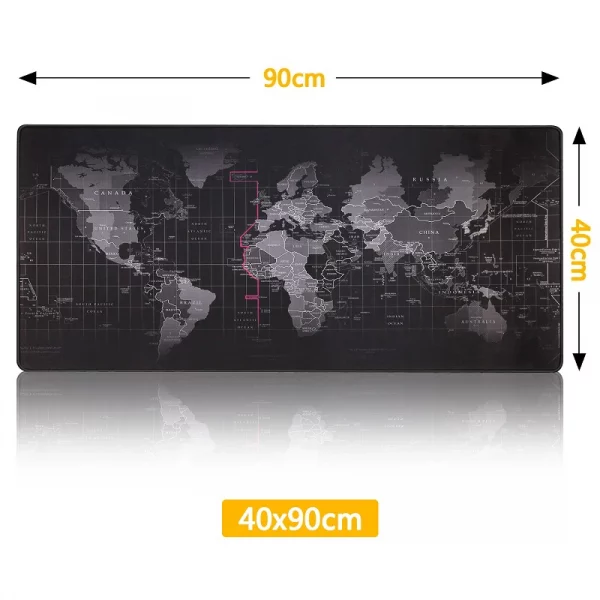 Extra-Large RGB LED Gaming Mouse Pad with World Map Design, Waterproof Surface, Non-Slip Rubber Base, and Extended Desk Mat for PC and Laptop Gamers – Bild 10